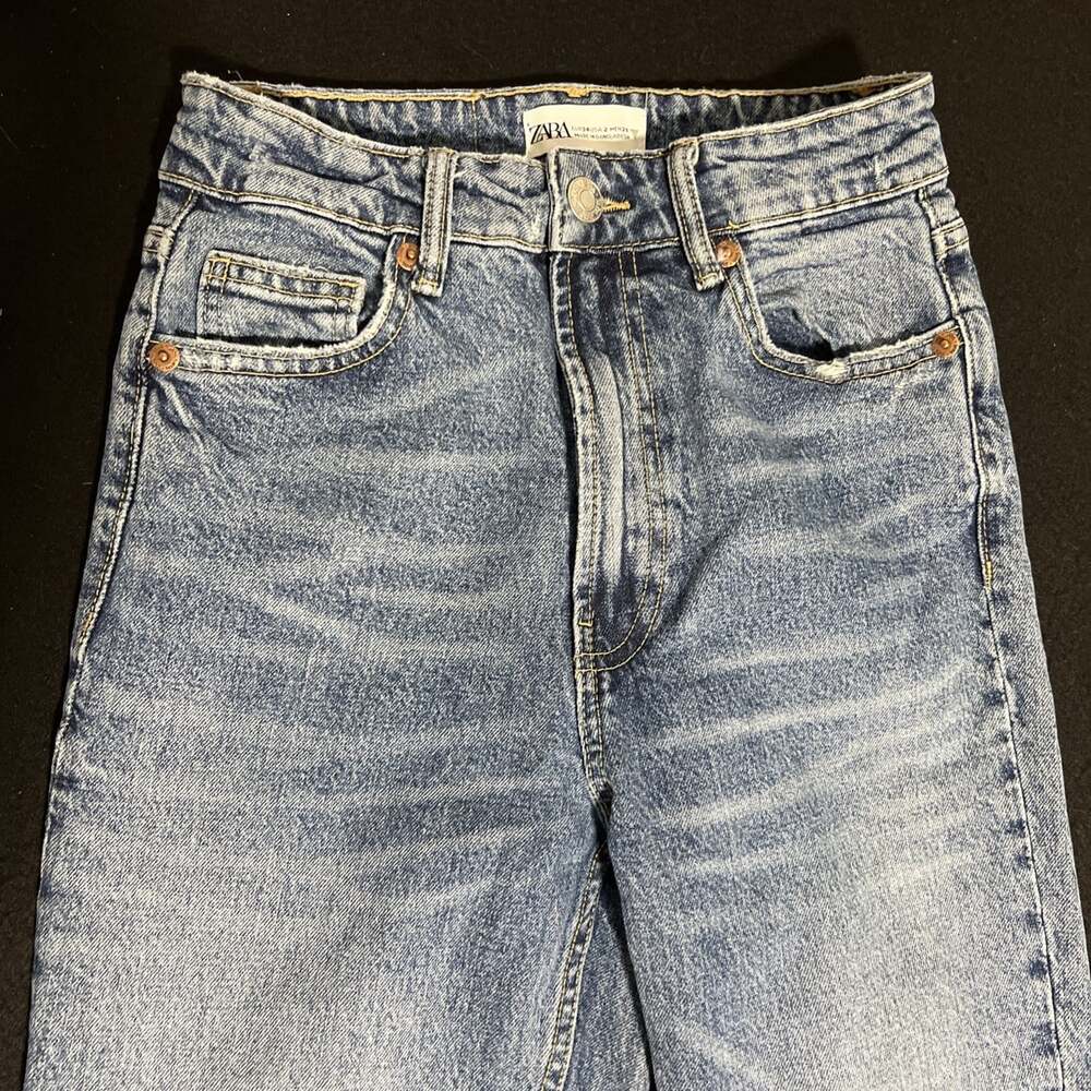 Zara High Waist Mom Jeans Size 2 US / EUR 34 - Picture 3 of 6